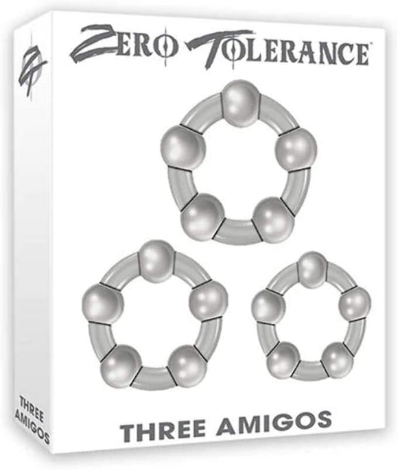 Zero Tolerance Beaded Cock Rings 3 Pack