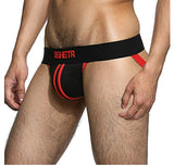 BSHETR Mens Jockstrap Athletic Low Rise Supporters