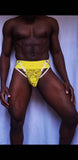 Yellow Jockstrap Frilled