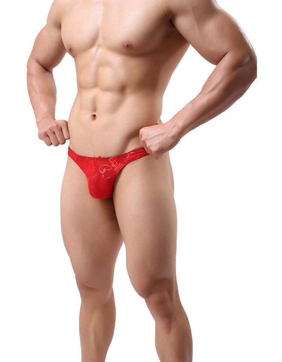 ONEFIT Men's Nylon Briefs G-String Thongs Laced