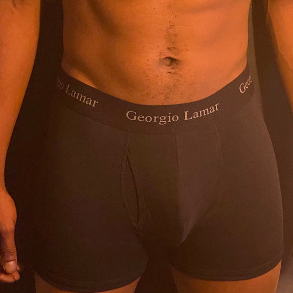 Georgio Lamar Boxer Briefs (Black)